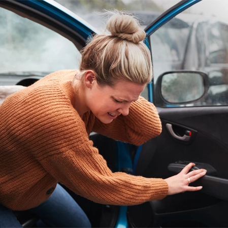 Chiropractic Colorado Springs CO Woman In Car Accident